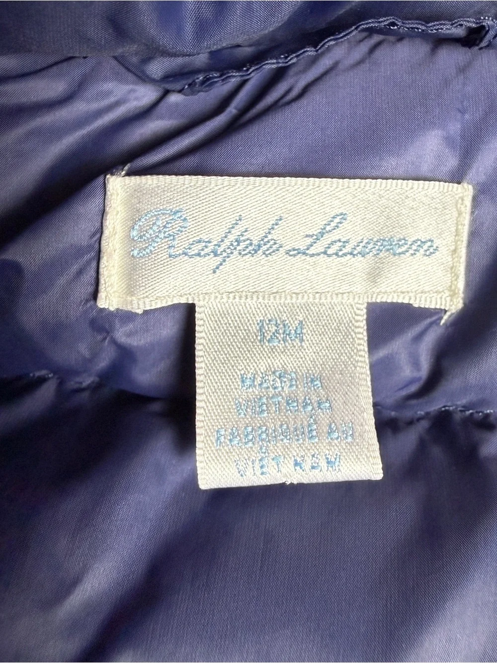 Polo by Ralph Lauren Navy & Red Hooded Puffer Jacket - Kids